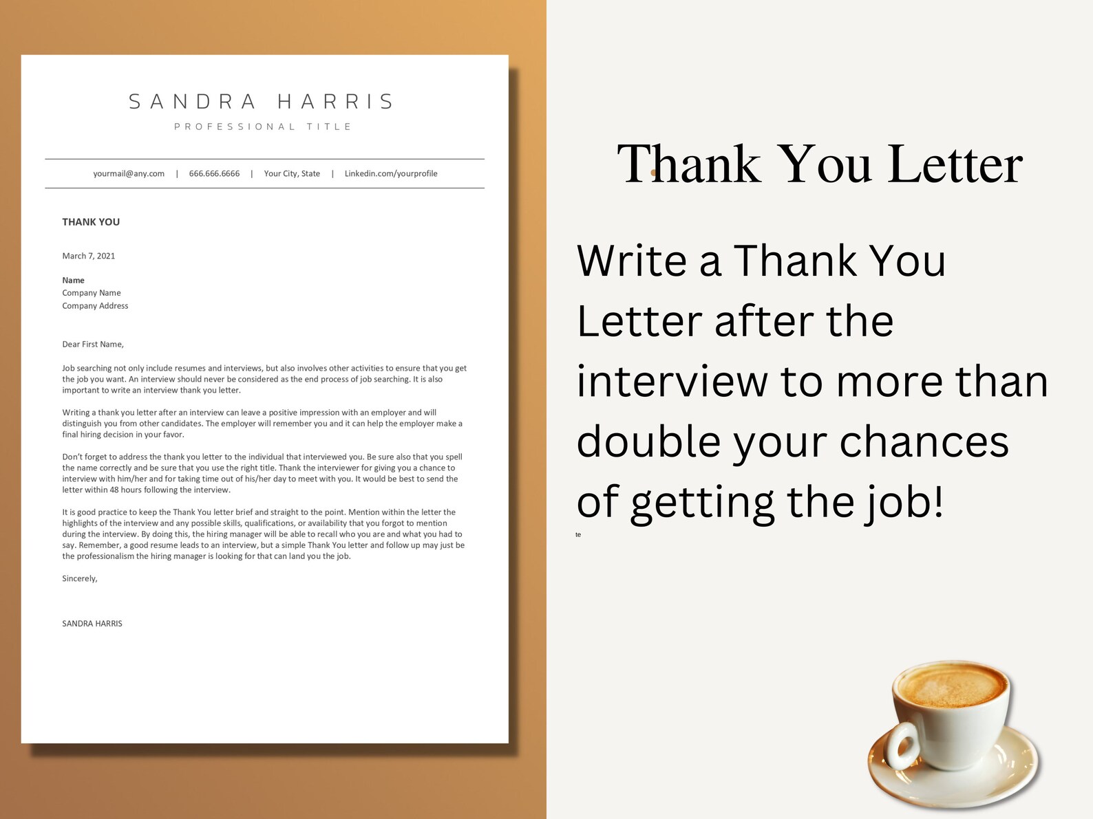 ATS Friendly Resume Template, Google Docs, Word and Mac Pages Resume ...