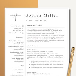 Nursing Resume Template, Healthcare Professional Resume Template, Cover Letter and Interview Guide, Nursing Student Resume, RN Resume