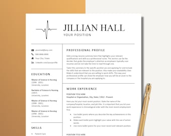 Nurse Resume Template, Nurse Student Resume, CV Medical Assistant, CV Nurse, RN Resume, Medical Assistant, New Grad Nurse, Registered Nurse