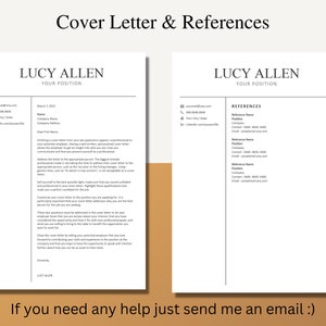 Resume Template Professional Resume Template for Word and Pages CV