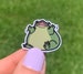 10 Pack Tiny Screaming Frog Mini Stickers / Funny Silly Sticker Flakes to Share with Friends / Thinking of You Animal Lover Gift 4 