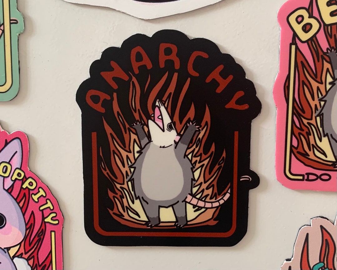 Anarchy Opossum Fridge or Car Bumper Magnet / Dark Cute Funny - Etsy