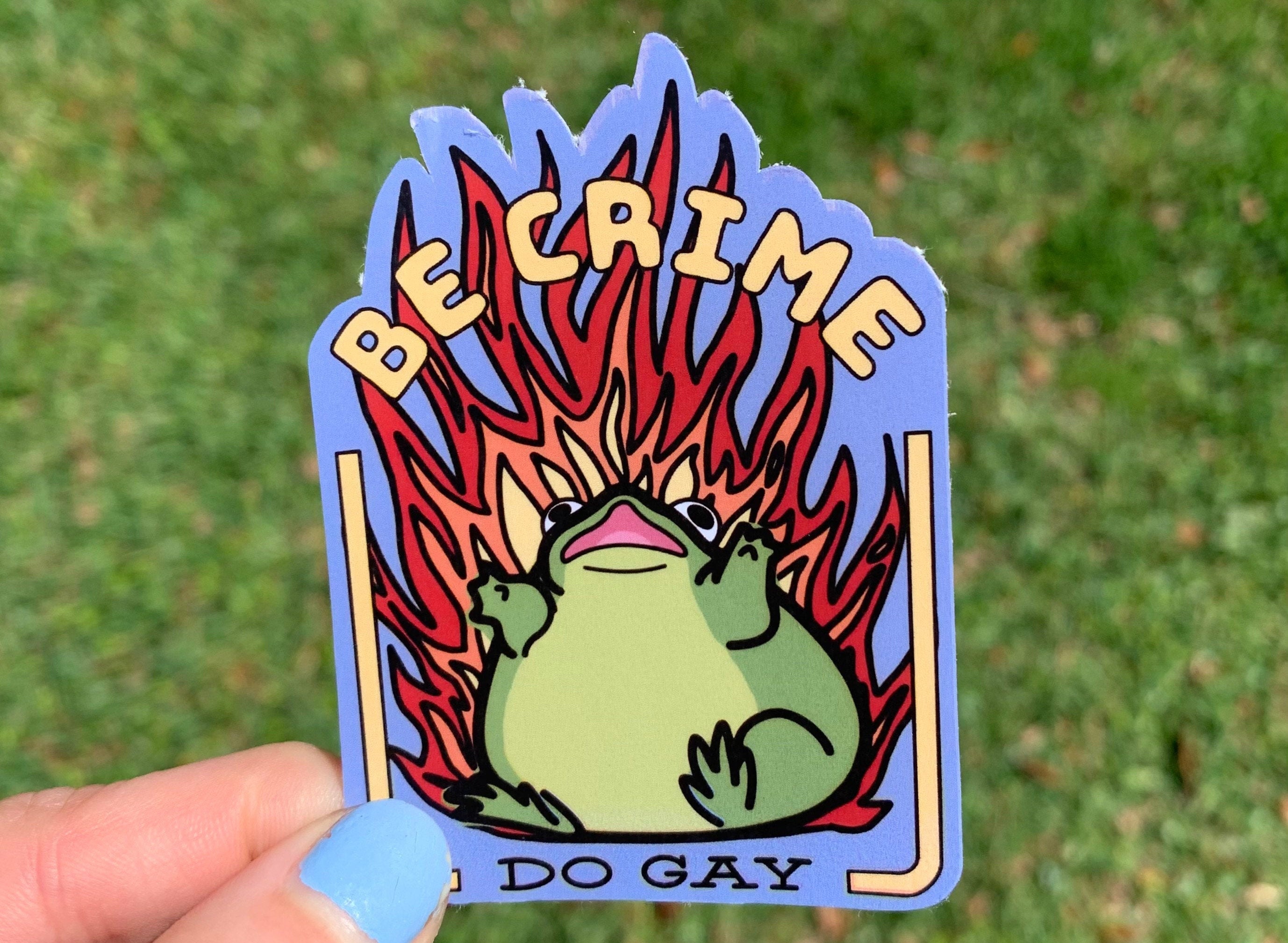 Be Crime Do Gay Sticker / Funny Gay Pride Month Sticker / Etsy Canada
