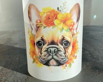 Light cover lantern individual birthday gifts gift idea customizable French Bulldog Frenchi birthday table decoration