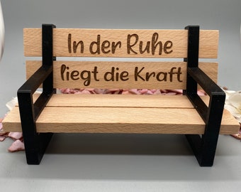 Klötzchen Bank Sitzbank Bank Seitenteile 3D Drucker personalisierbar Spruch Name etc