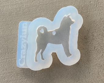 Silikonform Hund Mold Gießform Epoxi Epoxydharz Resin Harz Fondant