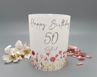 Light cover lantern individual gift idea personalizable birthday party birthday party table decoration