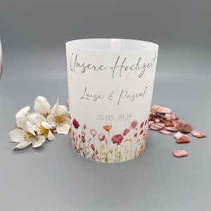 Lanterna copriluce, idea regalo individuale, decorazione personalizzabile per tavolo da matrimonio