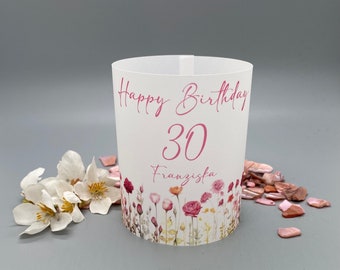 Light cover lantern individual gift idea personalizable birthday party birthday party table decoration