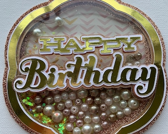 Shaker Cake topper Template. SVG and Studio. Cutting files for Cricut Machine,