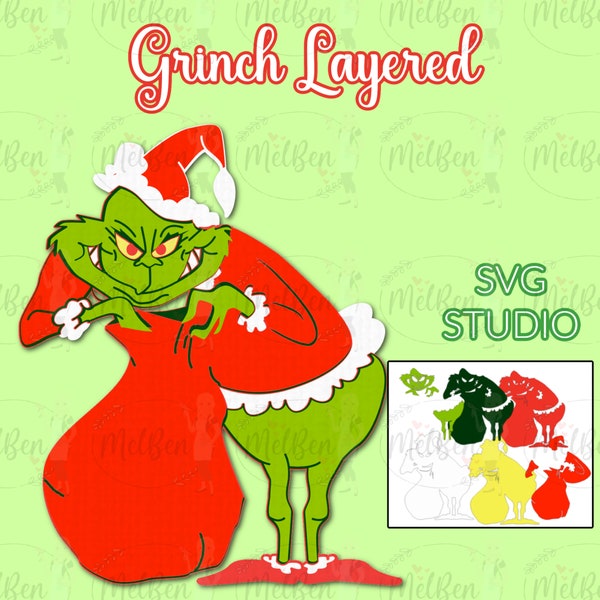 Grinch Santa - Etsy