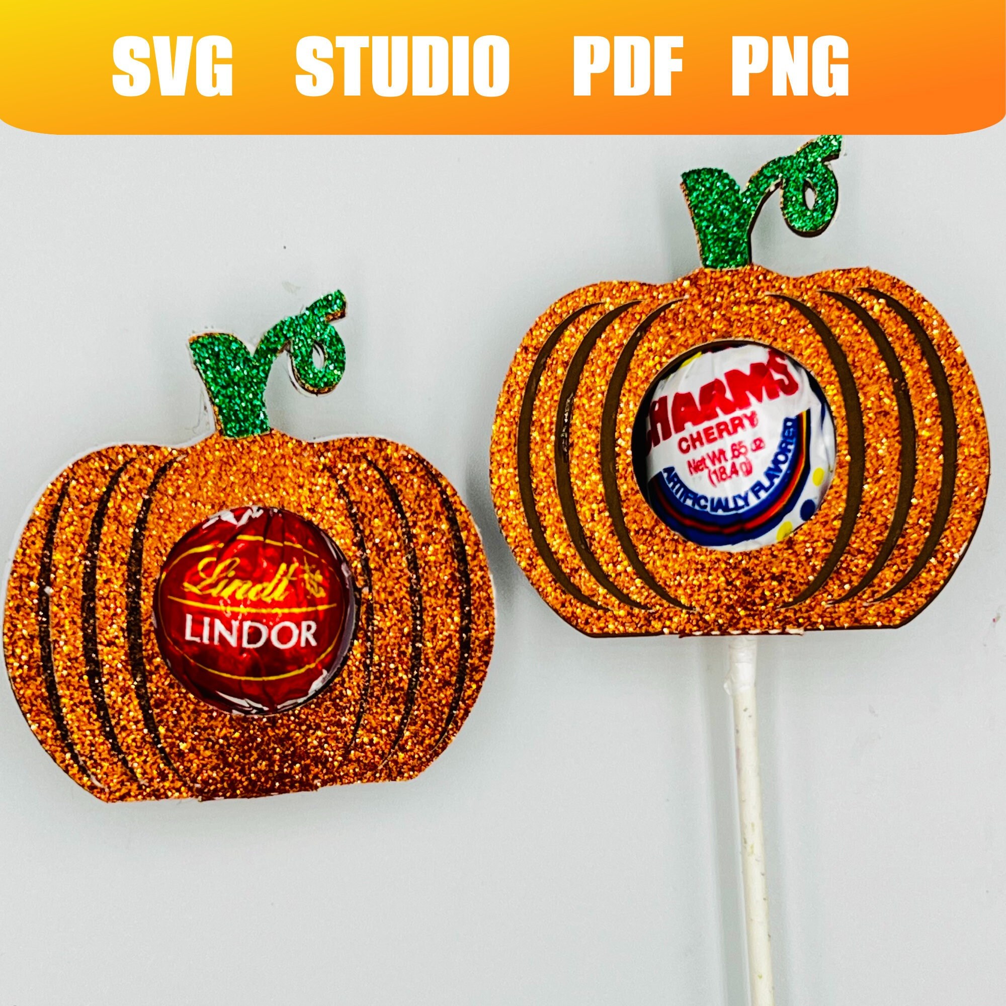 1pc Women's Lollipop Pumpkin Pom Pom Keychain For Halloween And