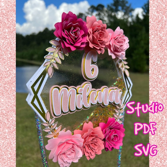 Shaker Cake Topper Svg Pdf And Studio Included Decoration Etsy Shaker Cake Topper Svg Pdf And Studio Included Decoration Etsy