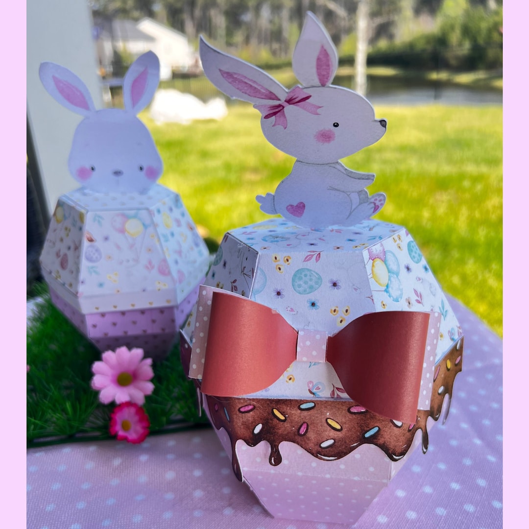 Large Easter Treat Box Fillable, Svg and Studio - Etsy