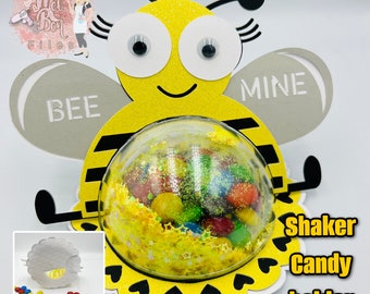 Bee Mine Shaker Candy Ornament: SVG & Studio Files, Perfect for Valentine's Day