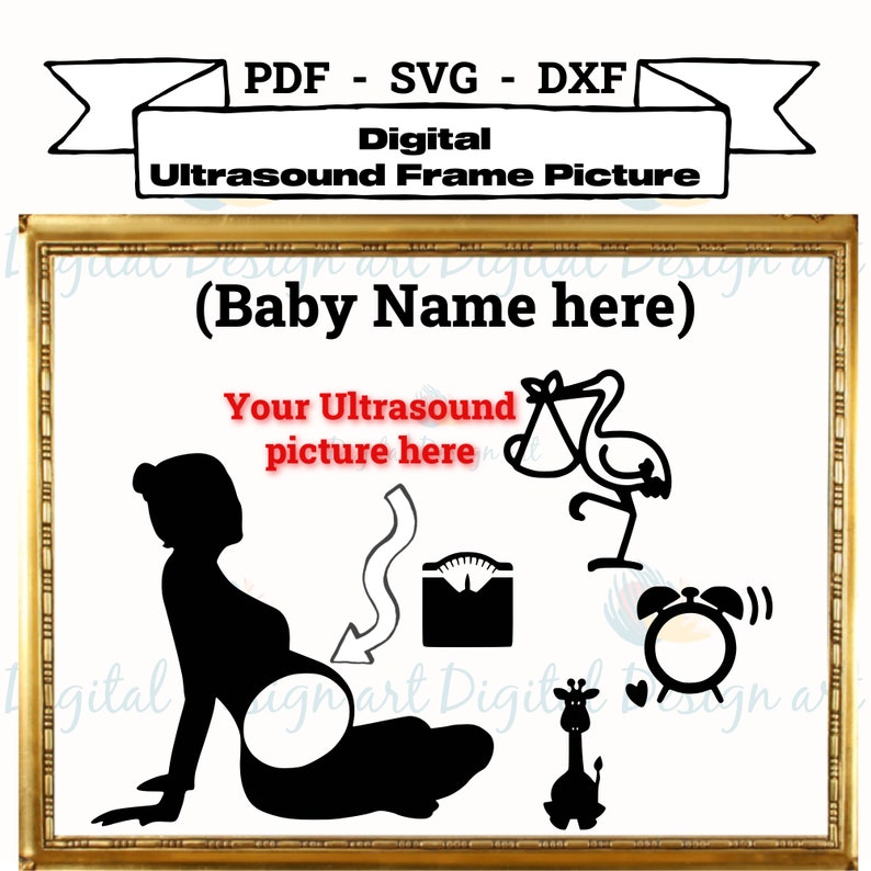 Download Sonogram Picture Frame Svg Newborn Picture Mother Gift Digital Mother S Day Gift Ultrasound Digital Pregnancy Gift Frame Baby Accessories Accessories Ugaurbanag Com