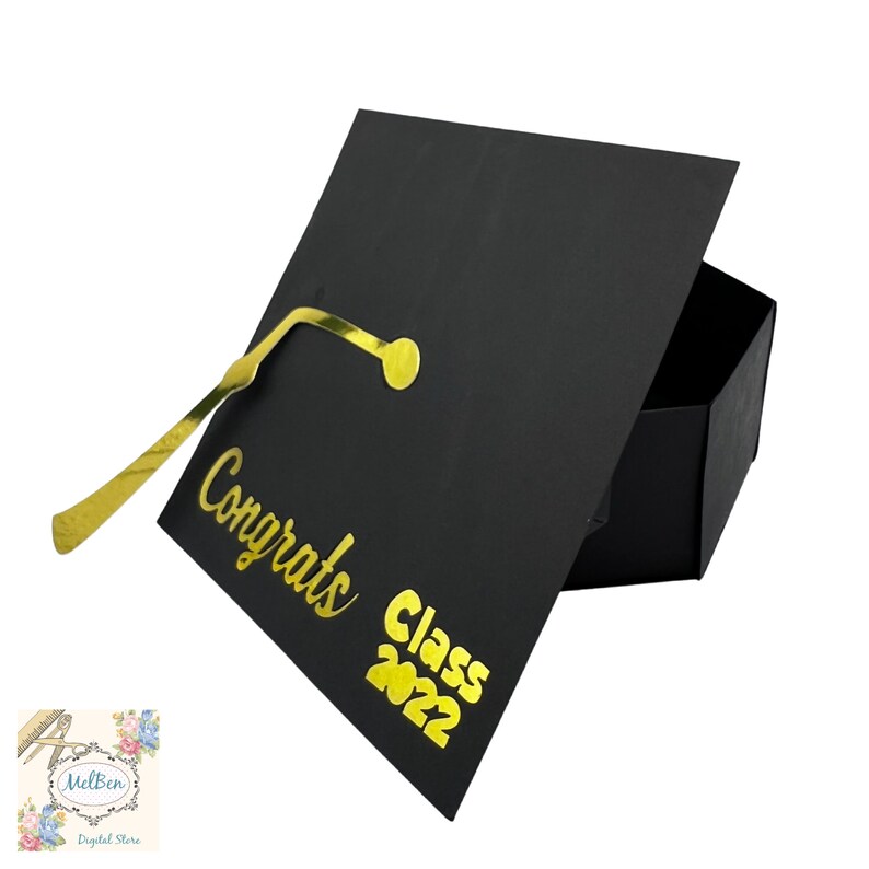 Graduation Cap Gift Box SVG PDF Studio Template. Cricut Etsy