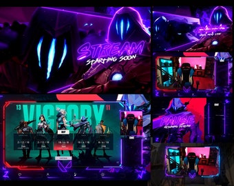 Overlays stream pack Omen - Animated Stream Desing
