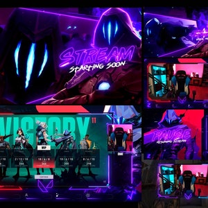 Overlays stream pack Omen - Animated Stream Desing