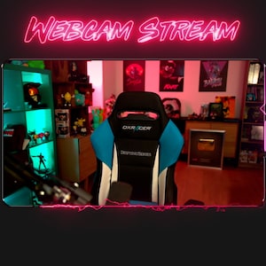 Pack Overlay Stream Animated Neon Pink WEBM formaat compatibel met OBS STUDIO, Streamlabs, Streamelements afbeelding 4