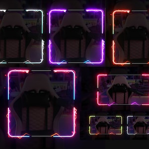 Webcam Overlay Stream - Pack of 7 Animated Styles - WEBM Format - HD Quality