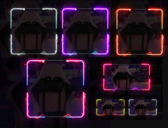 Webcam Overlay Stream - Pack of 7 Animated Styles - WEBM Format - HD Quality