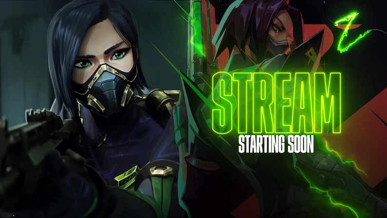 Viper Valorant - Animated Stream Overlays Pack - Twitch, Kick and Youtube - OBS Studio, Streamlabs image 2