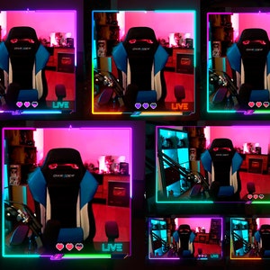 Arkad - Webbkameraöverlägg Streamdesign - Paket med 3 stilar - HD-kvalitet