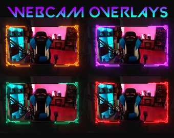 New Animated webcam Frames, includes 4 different color styles