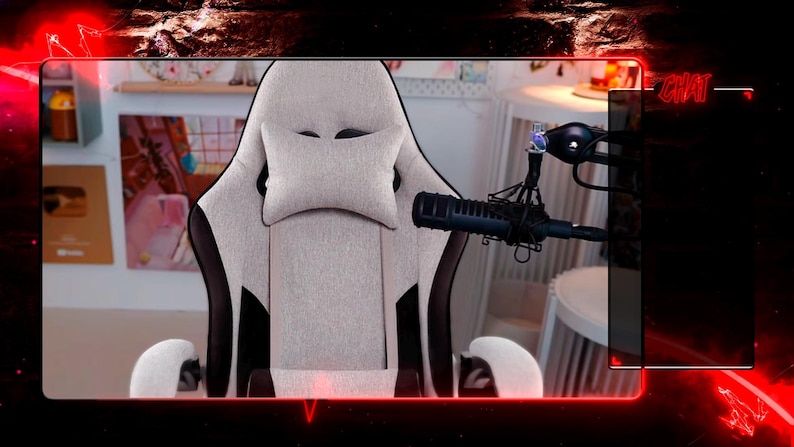 Overlays Stream Animierte Red Neon twitch, Kick und Youtube Bild 4