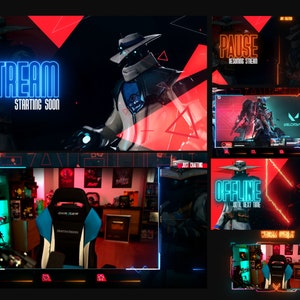 Cypher Valorant Animiertes Stream Overlay Paket (Webm)