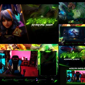 ZERI -  Stream Overlays Pack - Animated designs - webm format
