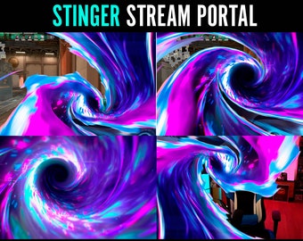 PORTAL Stream Scene Transition - ( Stinger Stream ) - Design - Twitch and Kick