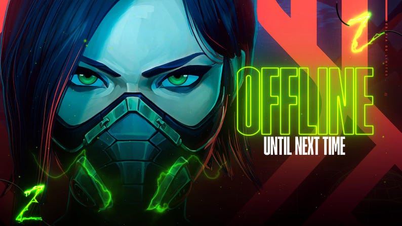 Viper Valorant - Animated Stream Overlays Pack - Twitch, Kick and Youtube - OBS Studio, Streamlabs image 10