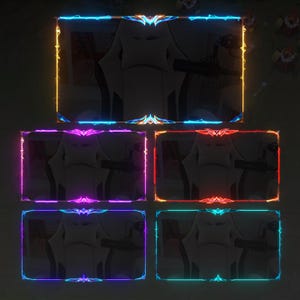 Superposiciones de webcam para rangos de League of Legends - 7 diseños animados - Transmite en Twitch, Kick y YouTube