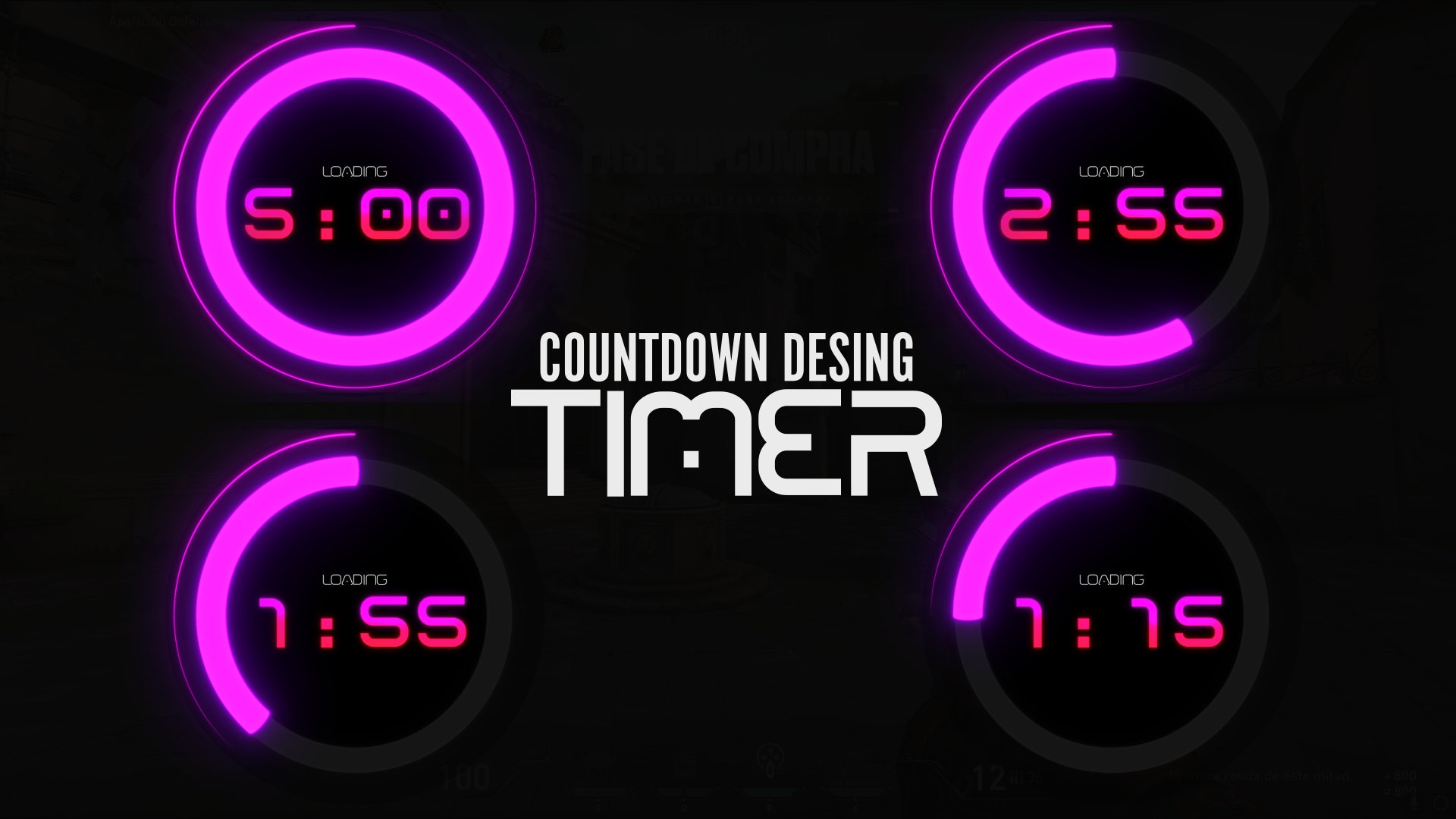 Animated Neon Countdown Timer: Twitch & Kick Overlay (webm) - Etsy