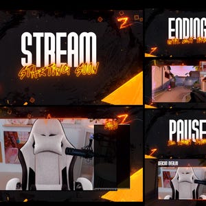 Neon Graffiti Animated Stream Package: Twitch, YouTube, Kick (OBS Studio Compatible)