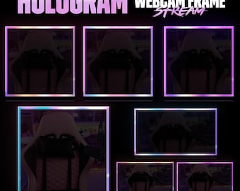 Hologram Webcam Overlay Stream - Pack of 4 Animated Styles - WEBM Format - HD Quality