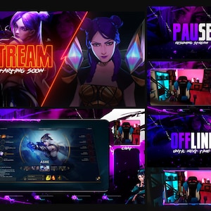 Stream Kaisa Overlay Pack - HD Animated Overlays -