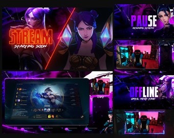 Stream Kaisa Overlay Pack - HD Animated Overlays -