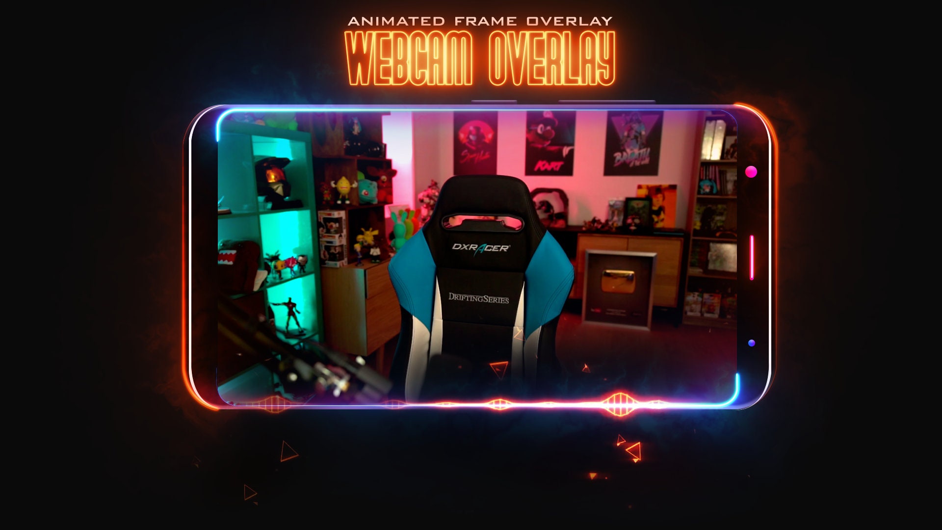 Stream Overlay Marco de cámara web animado Estilo de - Etsy España