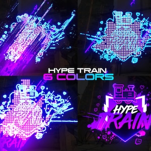 Animated Stream Alert - Hype Train - Includes 6 Colors