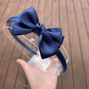 Navy & White School Hair Bow Clips Alice band bobbles set 25 piece set boutique Navy & White School Hair Bow Clips Alice band bobbles set 25 piece set boutique