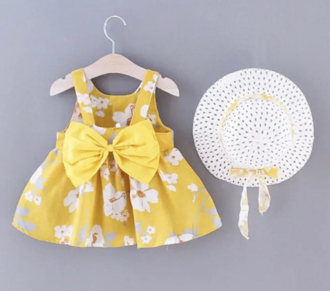 Baby Girl & Toddler All Over Daisy Floral Print Dress Bowknot - Etsy UK