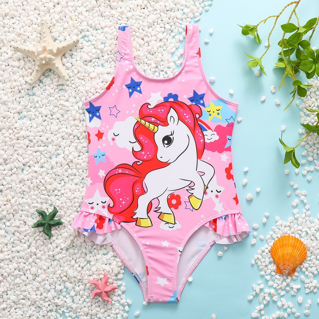 unicorn bathing suit 5t