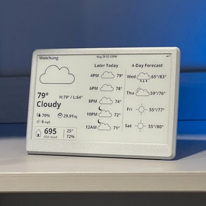 WiFi Weather Station 7.5&quot; (Battery powered) with Apple Weather