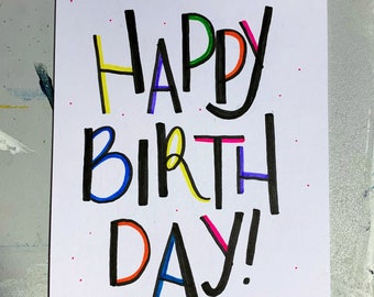 Happy Birthday Cards, Birthday Cards, Handmade Cards, Custom Birthday Cards, Handmade Birthday Cards