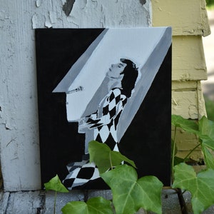 Hand-painted Freddie Mercury Original Artwork Acrylic Painting bild 4