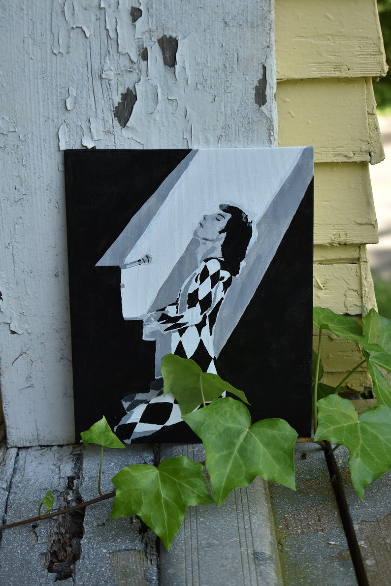 Hand-painted Freddie Mercury Original Artwork Acrylic Painting bild 4