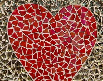 Mosaic,30 cm, Mosaic art, Heart art, Mosaic wall art, Mosaic artwork, Wall art